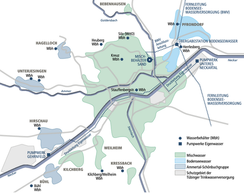 Tübinger Trinkwasserversorgungszonen