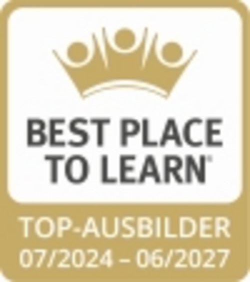 Zertifiziert als Best Place To Learn (Top-Ausbilder)